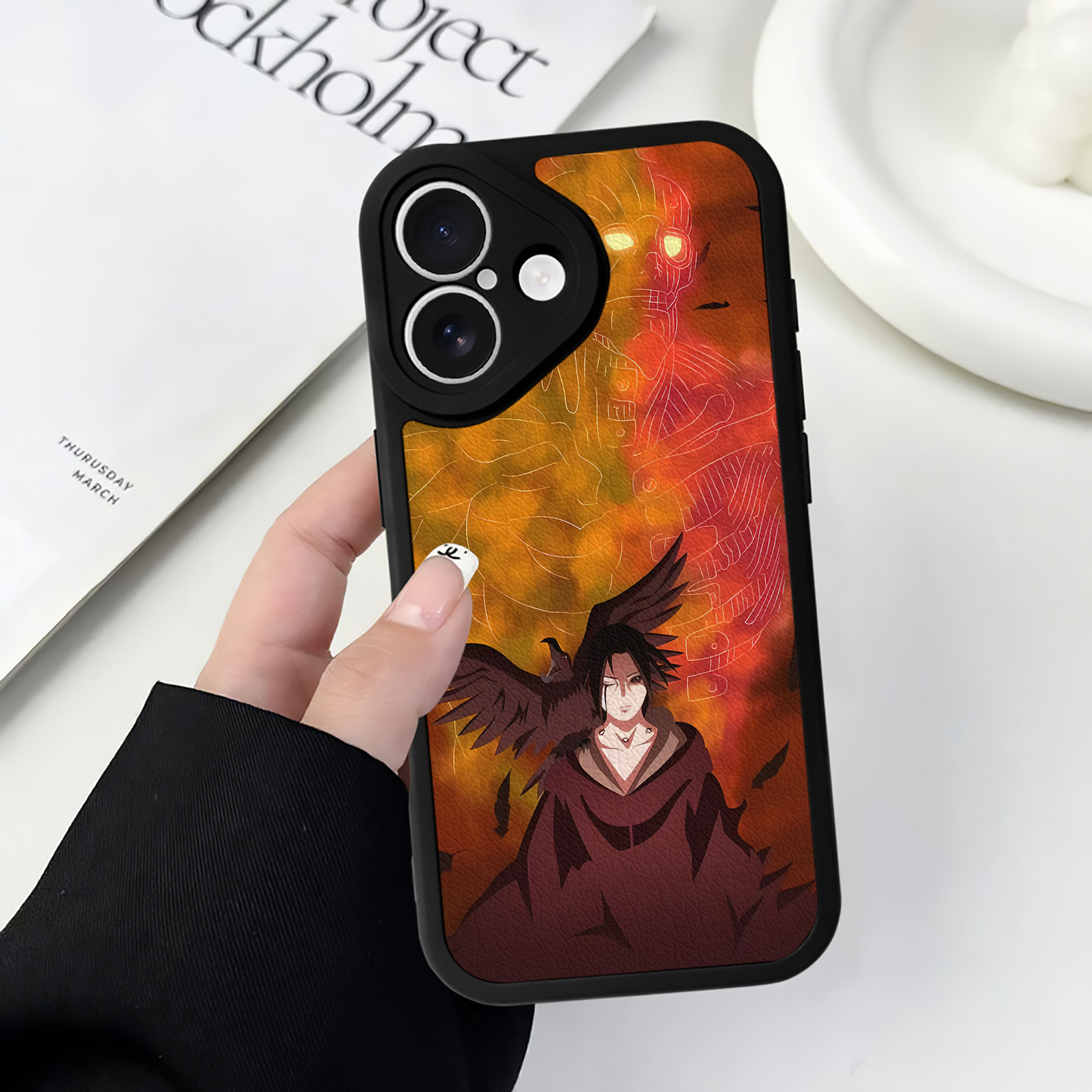 （画像用） NARUTO -ナルト- NARUTO -ナルト- 疾風伝 【iPhone 16シリーズ対応】シリコンスマホケース（レザー調） 材質：シリコン